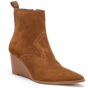 Matisse - Fawn Sued Wedge Booties